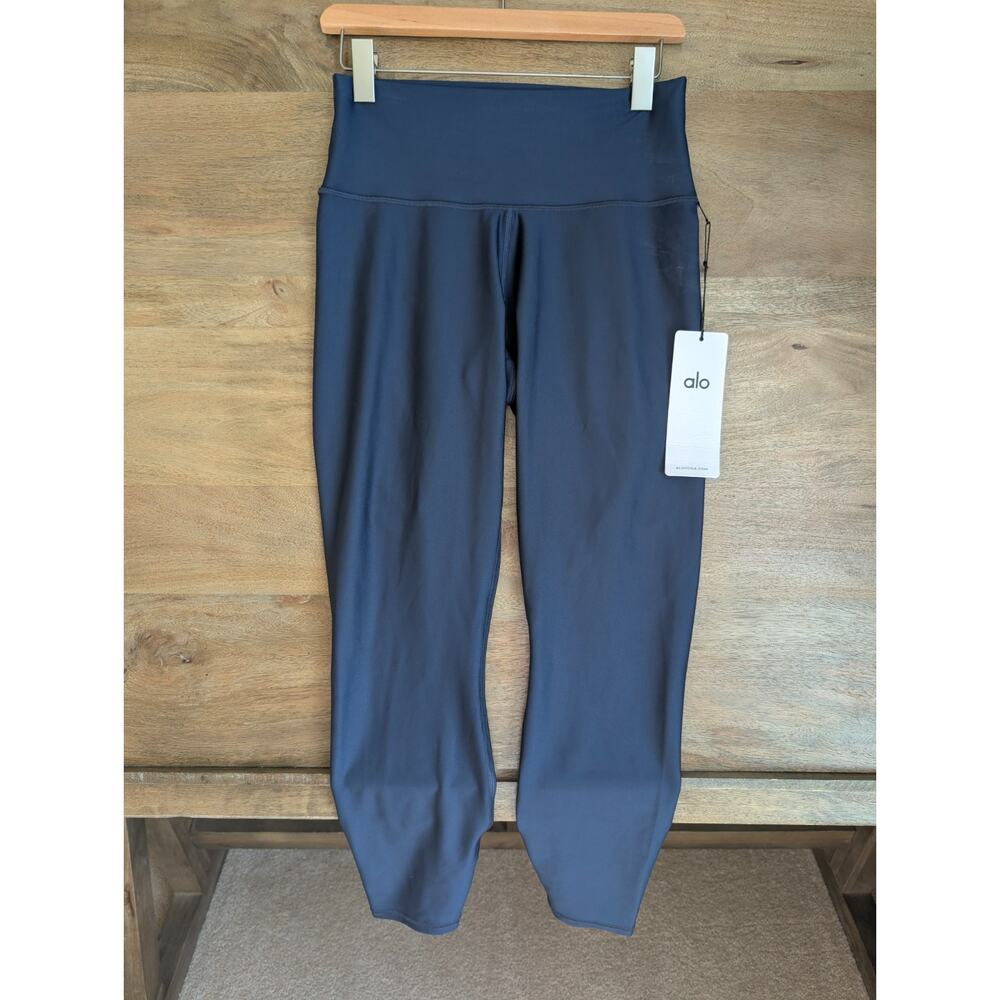 ALO 7/8 High Waist Airlift Leggings Womens Large Dark Blue Yoga Performance NWT